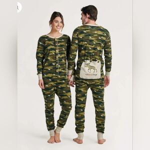 LITTLE BLUE HOUSE BY HATLEY. CAMMOOSEFLAGE ADULT UNION SUIT . SIZE X-LARGE.